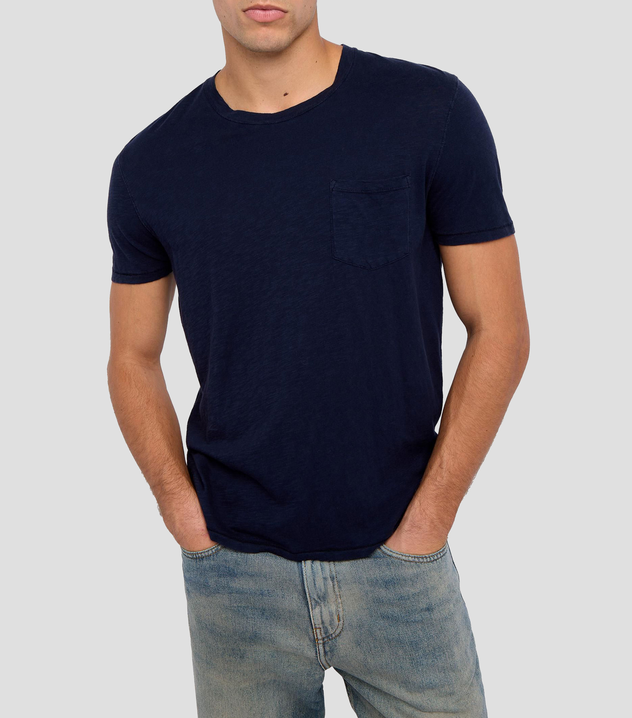 Playera cuello redondo manga corta estampada Hombre
